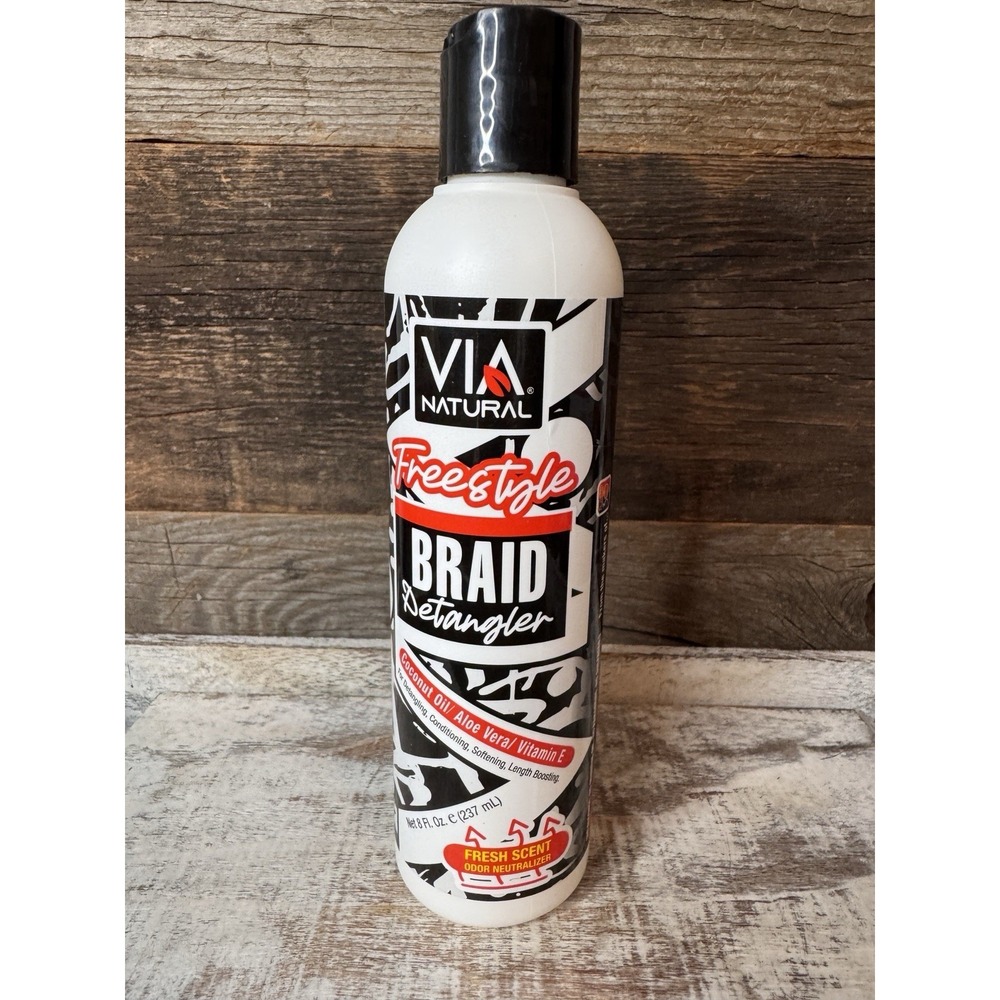 Via Natural Freestyle Braid Detangler | 8 fl oz | MSRP = $18‎